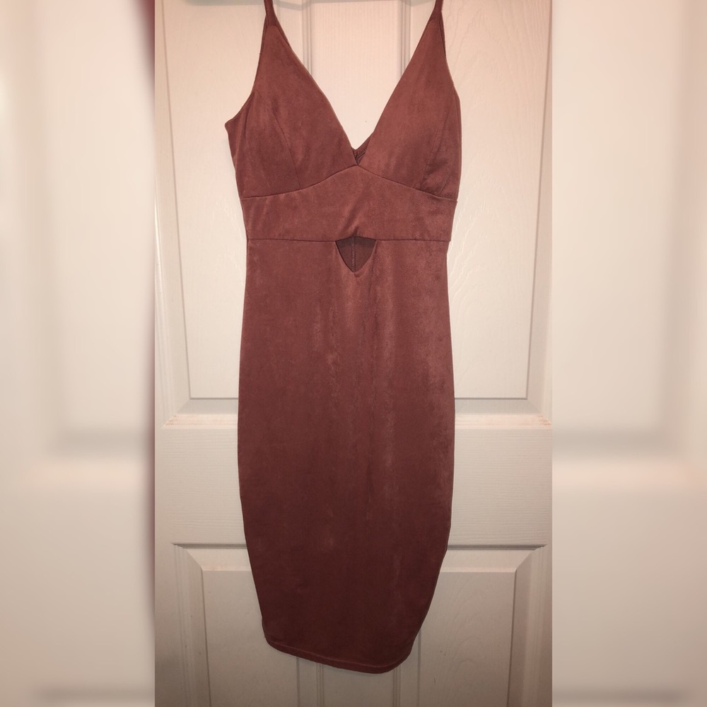 Suede Midi dress
